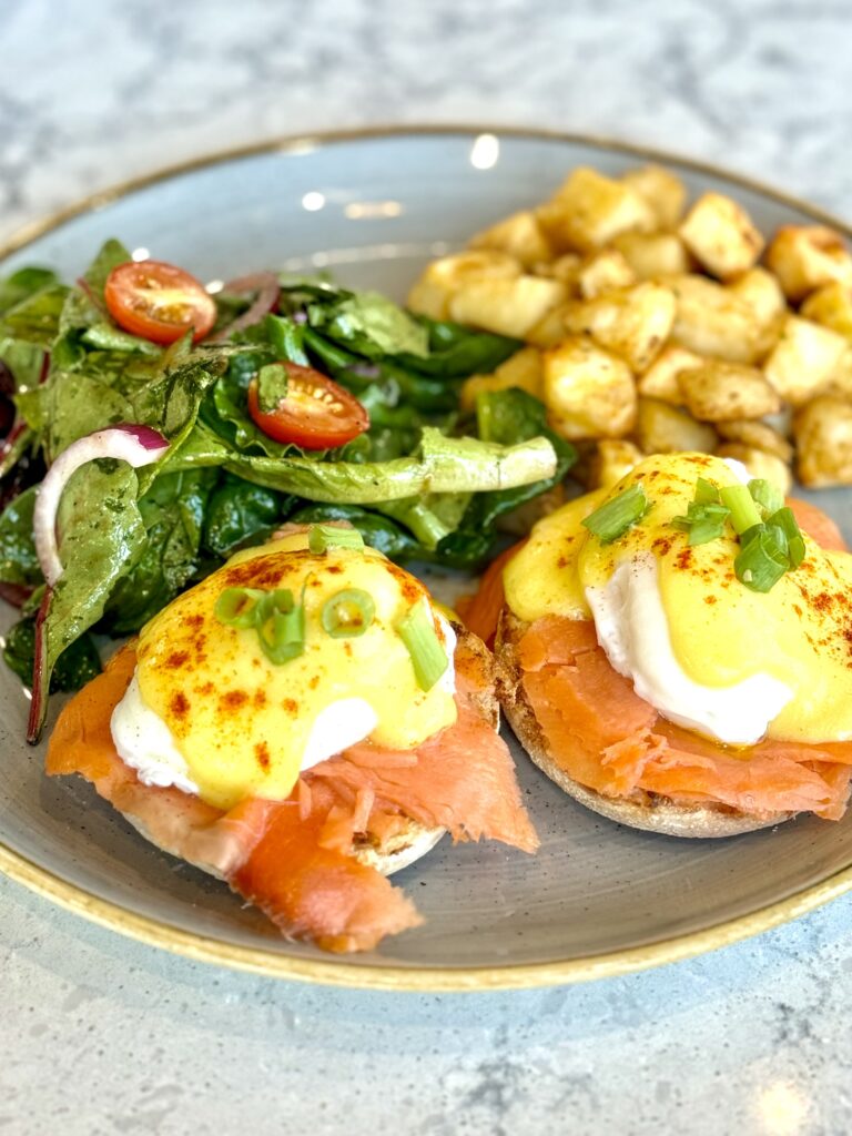 Sweetheart Cafe Salmon Eggs Benedict